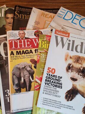 Mystery Magazine Bundle Lot of 5 Magazines RANDOM DATES Reading bundle Collage Y